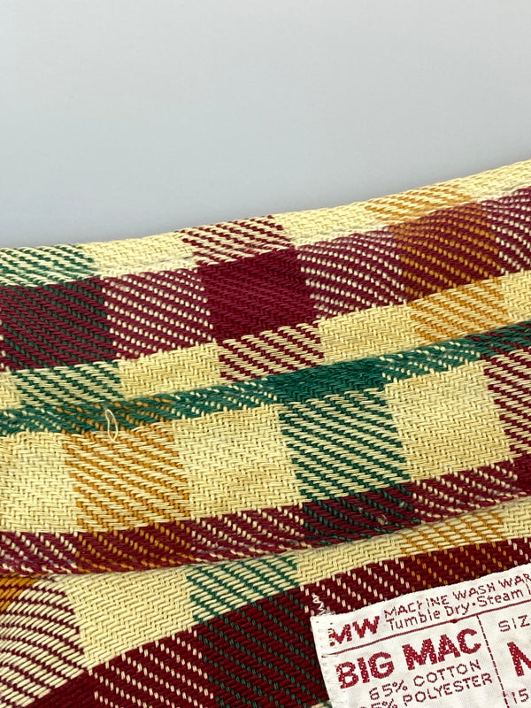 【中古品】【メンズ】 BIG MAC ビッグマック 70S FLANNEL SHIRT フランネルシャツ チェックシャツ 長袖シャツ 146-261003-ta-37-min サイズ：M カラー：マルチカラー 万代Net店