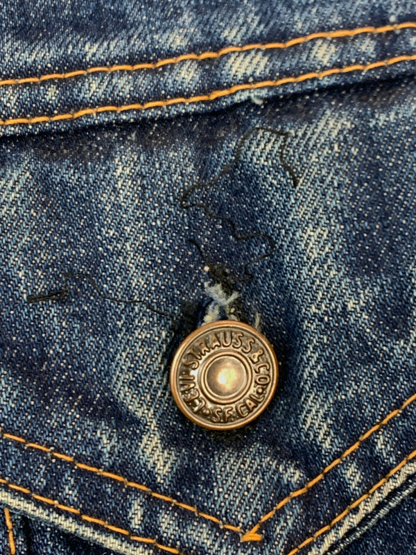 【現状渡し品】【メンズ】 LEVI'S 4TH DENIM TRACKER JACKET 70505 刻印524 60S～70S デニム トラッカージャケット メンズ アウター Gジャン 146-261007-em-10-min カラー：インディゴ 万代Net店