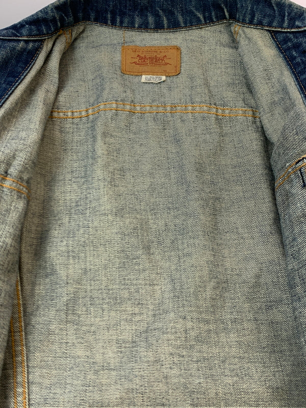 【現状渡し品】【メンズ】 LEVI'S 4TH DENIM TRACKER JACKET 70505 刻印524 60S～70S デニム トラッカージャケット メンズ アウター Gジャン 146-261007-em-10-min カラー：インディゴ 万代Net店