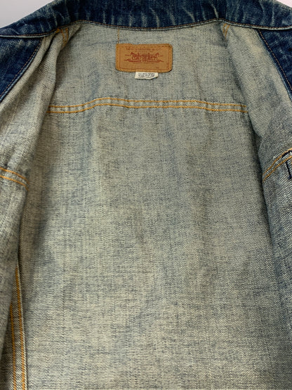 【現状渡し品】【メンズ】 LEVI'S 4TH DENIM TRACKER JACKET 70505 刻印524 60S～70S デニム トラッカージャケット メンズ アウター Gジャン 146-261007-em-10-min カラー：インディゴ 万代Net店