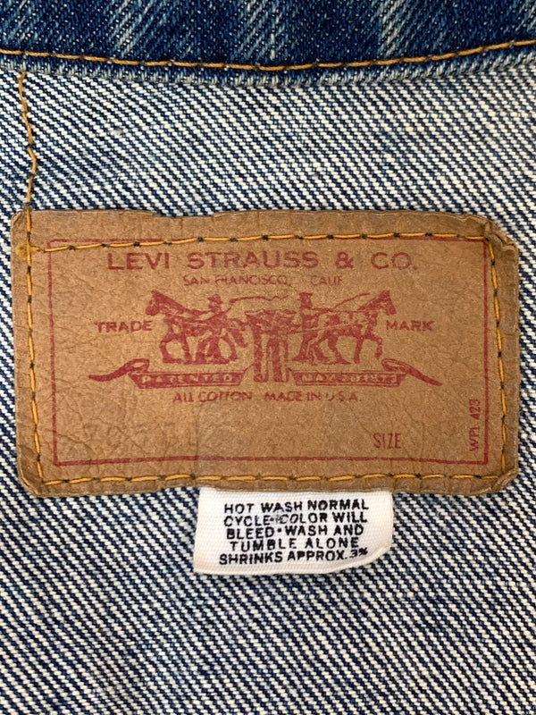 【現状渡し品】【メンズ】 LEVI'S 4TH DENIM TRACKER JACKET 70505 刻印524 60S～70S デニム トラッカージャケット メンズ アウター Gジャン 146-261007-em-10-min カラー：インディゴ 万代Net店