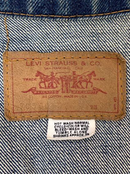 【現状渡し品】【メンズ】 LEVI'S 4TH DENIM TRACKER JACKET 70505 刻印524 60S～70S デニム トラッカージャケット メンズ アウター Gジャン 146-261007-em-10-min カラー：インディゴ 万代Net店