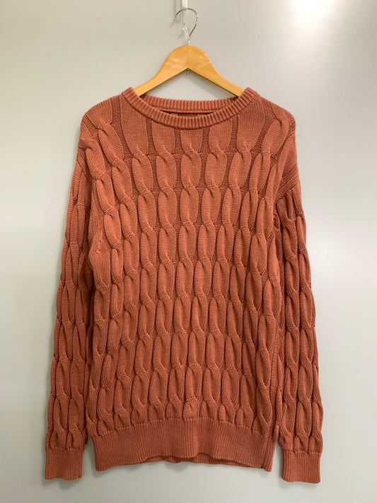 【中古品】【メンズ】 BATONER バトナー CABLE KNIT BN-24SM-066 ケーブルニット セーター メンズ トップス ケーブル模様 140-261002-em-55-min カラー：オレンジ系 万代Net店