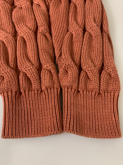 【中古品】【メンズ】 BATONER バトナー CABLE KNIT BN-24SM-066 ケーブルニット セーター メンズ トップス ケーブル模様 140-261002-em-55-min カラー：オレンジ系 万代Net店