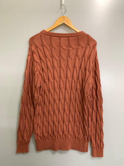 【中古品】【メンズ】 BATONER バトナー CABLE KNIT BN-24SM-066 ケーブルニット セーター メンズ トップス ケーブル模様 140-261002-em-55-min カラー：オレンジ系 万代Net店