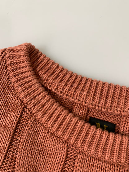【中古品】【メンズ】 BATONER バトナー CABLE KNIT BN-24SM-066 ケーブルニット セーター メンズ トップス ケーブル模様 140-261002-em-55-min カラー：オレンジ系 万代Net店