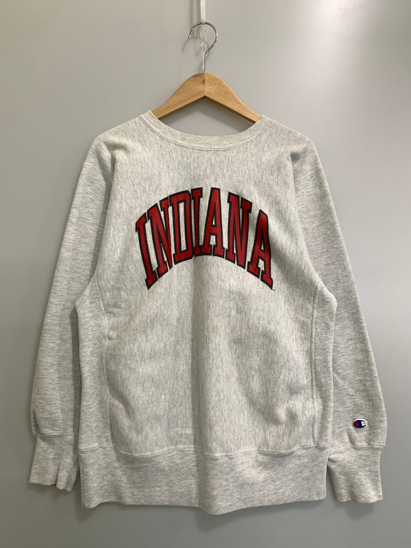 【中古品】【メンズ】 CHAMPION チャンピオン 90S INDIANA REVERSE WEAVE SWEATSHIRT リバースウィーブ スウェットシャツ メンズ トップス トレーナー 146-261005-em-22-min サイズ：L カラー：ライトグレー 万代Net店