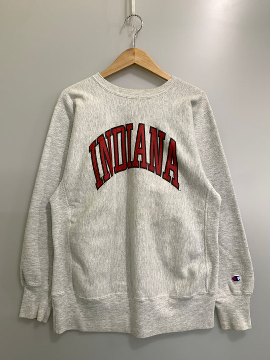 【中古品】【メンズ】 CHAMPION チャンピオン 90S INDIANA REVERSE WEAVE SWEATSHIRT リバースウィーブ スウェットシャツ メンズ トップス トレーナー 146-261005-em-22-min サイズ：L カラー：ライトグレー 万代Net店