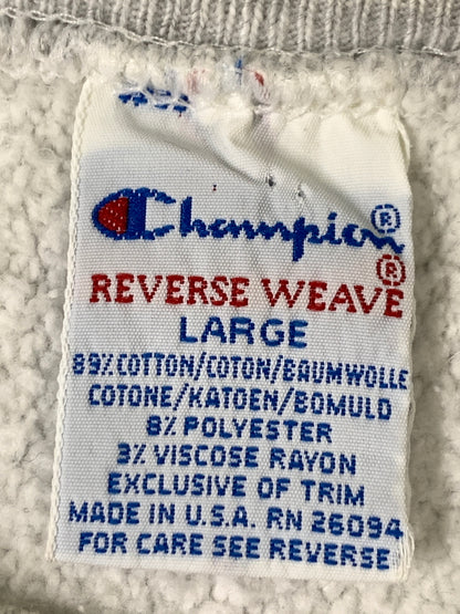 【中古品】【メンズ】 CHAMPION チャンピオン 90S INDIANA REVERSE WEAVE SWEATSHIRT リバースウィーブ スウェットシャツ メンズ トップス トレーナー 146-261005-em-22-min サイズ：L カラー：ライトグレー 万代Net店