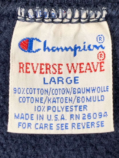 【中古品】【メンズ】 CHAMPION チャンピオン 90S NORTHERN IOWA SWEATSHIRT リバースウィーブ スウェットシャツ 90年代 ヴィンテージ メンズ トップス トレーナー 146-261005-em-21-min サイズ：L カラー：ネイビー 万代Net店