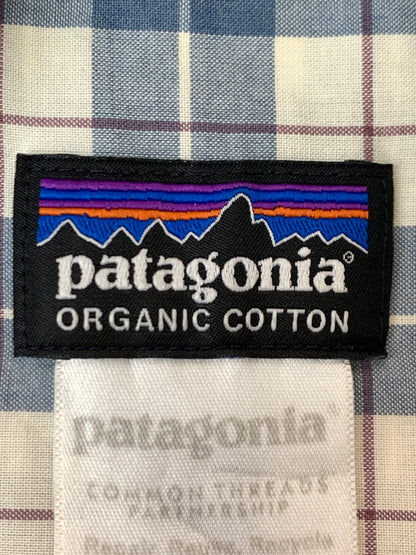 【中古品】【メンズ】 PATAGONIA パタゴニア 15SS FEZZMAN SHIRT フェズマン シャツ STY53962SP15 チェック 半袖 シャツ 144-261006-hu-39-min サイズ：M カラー：ブルー系/ホワイト（チェック） 万代Net店