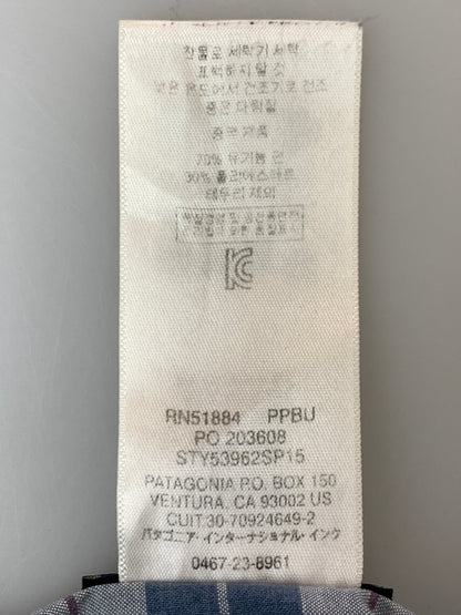 【中古品】【メンズ】 PATAGONIA パタゴニア 15SS FEZZMAN SHIRT フェズマン シャツ STY53962SP15 チェック 半袖 シャツ 144-261006-hu-39-min サイズ：M カラー：ブルー系/ホワイト（チェック） 万代Net店