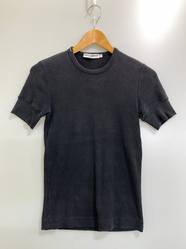 【中古品】【レディース】 DOLCE&GABBANA ドルチェアンドガッバーナ STRETCH TEE ストレッチ 半袖Tシャツ レディース トップス 無地 ドルガバ 170-261002-em-61-min サイズ：44 カラー：ブラック 万代Net店