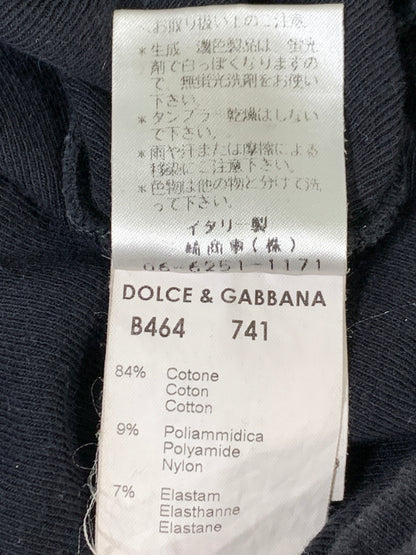 【中古品】【レディース】 DOLCE&GABBANA ドルチェアンドガッバーナ STRETCH TEE ストレッチ 半袖Tシャツ レディース トップス 無地 ドルガバ 170-261002-em-61-min サイズ：44 カラー：ブラック 万代Net店