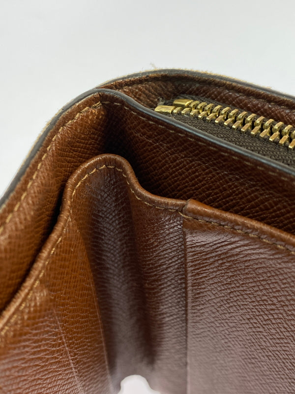 【中古品】【メンズ/レディース】 LOUIS VUITTON ルイ・ヴィトン モノグラム コンパクト・ジップ M61667 二つ折り財布 ウォレット 179-261008-em-05-min カラー：ブラウン 万代Net店