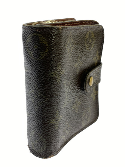 【中古品】【メンズ/レディース】 LOUIS VUITTON ルイ・ヴィトン モノグラム コンパクト・ジップ M61667 二つ折り財布 ウォレット 179-261008-em-05-min カラー：ブラウン 万代Net店