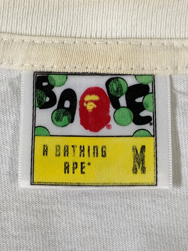 【中古品】【メンズ】 A BATHING APE アベイシングエイプ COLLEGE TEE カレッジ 半袖Tシャツ メンズ トップス ショートスリーブ 142-261002-em-62-min サイズ：M カラー：ホワイト 万代Net店