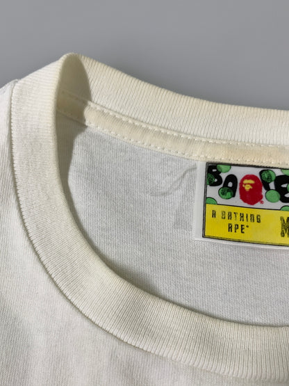 【中古品】【メンズ】 A BATHING APE アベイシングエイプ COLLEGE TEE カレッジ 半袖Tシャツ メンズ トップス ショートスリーブ 142-261002-em-62-min サイズ：M カラー：ホワイト 万代Net店