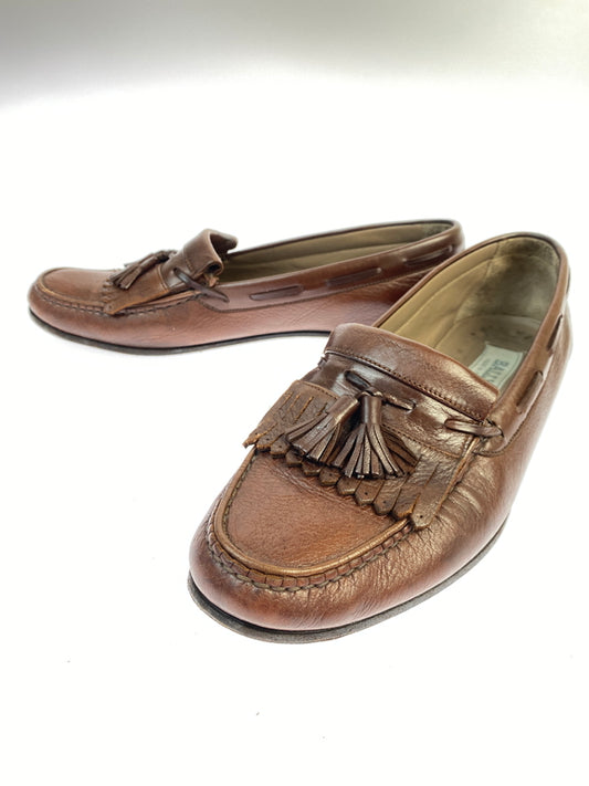 【現状渡し品】【メンズ】 BALLY バリー タッセルローファー 革靴 メンズ 靴 シューズ 165-261007-em-09-min サイズ：9M カラー：ブラウン 万代Net店