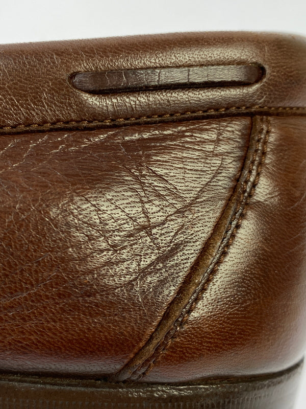 【現状渡し品】【メンズ】 BALLY バリー タッセルローファー 革靴 メンズ 靴 シューズ 165-261007-em-09-min サイズ：9M カラー：ブラウン 万代Net店