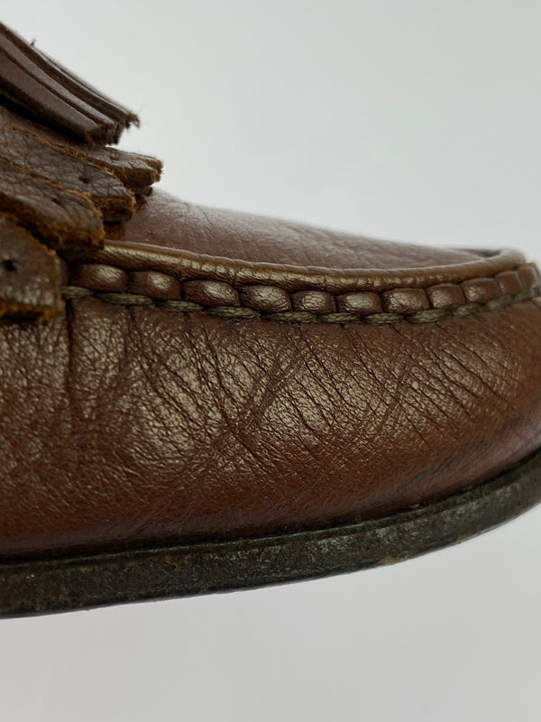 【現状渡し品】【メンズ】 BALLY バリー タッセルローファー 革靴 メンズ 靴 シューズ 165-261007-em-09-min サイズ：9M カラー：ブラウン 万代Net店