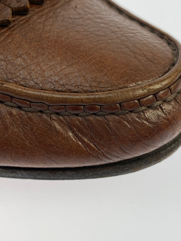 【現状渡し品】【メンズ】 BALLY バリー タッセルローファー 革靴 メンズ 靴 シューズ 165-261007-em-09-min サイズ：9M カラー：ブラウン 万代Net店