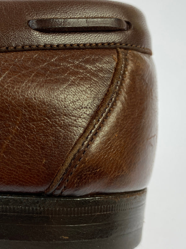 【現状渡し品】【メンズ】 BALLY バリー タッセルローファー 革靴 メンズ 靴 シューズ 165-261007-em-09-min サイズ：9M カラー：ブラウン 万代Net店