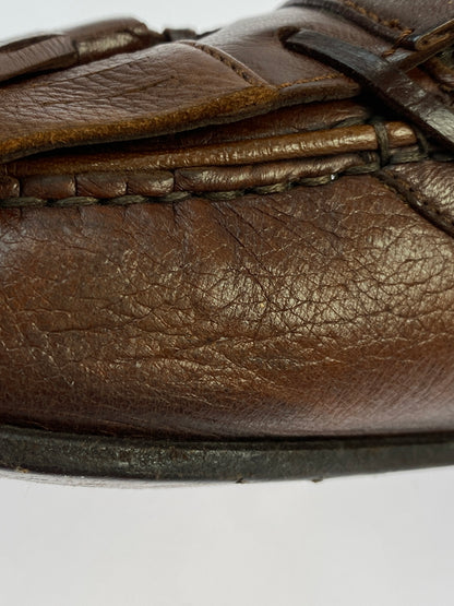 【現状渡し品】【メンズ】 BALLY バリー タッセルローファー 革靴 メンズ 靴 シューズ 165-261007-em-09-min サイズ：9M カラー：ブラウン 万代Net店