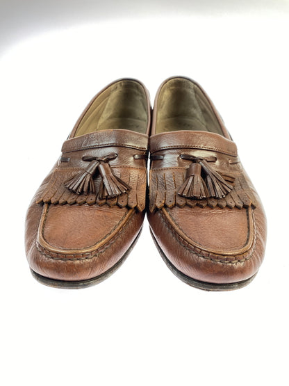 【現状渡し品】【メンズ】 BALLY バリー タッセルローファー 革靴 メンズ 靴 シューズ 165-261007-em-09-min サイズ：9M カラー：ブラウン 万代Net店