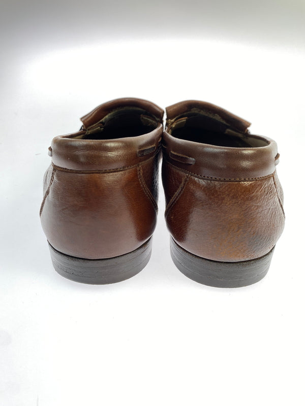 【現状渡し品】【メンズ】 BALLY バリー タッセルローファー 革靴 メンズ 靴 シューズ 165-261007-em-09-min サイズ：9M カラー：ブラウン 万代Net店