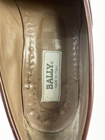 【現状渡し品】【メンズ】 BALLY バリー タッセルローファー 革靴 メンズ 靴 シューズ 165-261007-em-09-min サイズ：9M カラー：ブラウン 万代Net店