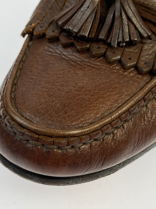 【現状渡し品】【メンズ】 BALLY バリー タッセルローファー 革靴 メンズ 靴 シューズ 165-261007-em-09-min サイズ：9M カラー：ブラウン 万代Net店