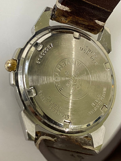 【中古品】【メンズ】 SECTOR セクター ADVENTURE アドベンチャー アナログ クオーツ腕時計 197-261008-KS-23-min カラー：シルバー/ゴールド/ブラウン 万代Net店