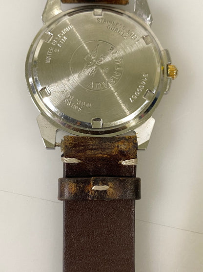 【中古品】【メンズ】 SECTOR セクター ADVENTURE アドベンチャー アナログ クオーツ腕時計 197-261008-KS-23-min カラー：シルバー/ゴールド/ブラウン 万代Net店