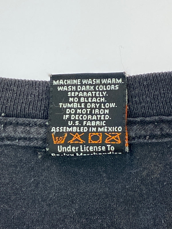 【中古品】【メンズ】 HARLEY-DAVIDSON ハーレーダビッドソン 00S MICHIGAN CITY TEE 00年代 ショートスリーブ 半袖 Tシャツ メンズ トップス ヴィンテージ 146-261005-em-12-min サイズ：L カラー：ブラック 万代Net店
