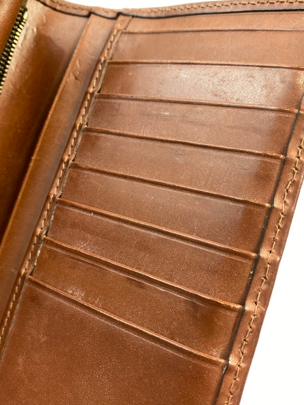 【中古品】【メンズ】 WHITE HOUSE COX ホワイトハウスコックス LEATHER WALLET レザー ウォレット 長財布 革財布 200-261008-em-18-min カラー：ブラウン 万代Net店