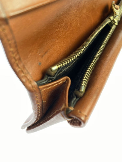 【中古品】【メンズ】 WHITE HOUSE COX ホワイトハウスコックス LEATHER WALLET レザー ウォレット 長財布 革財布 200-261008-em-18-min カラー：ブラウン 万代Net店