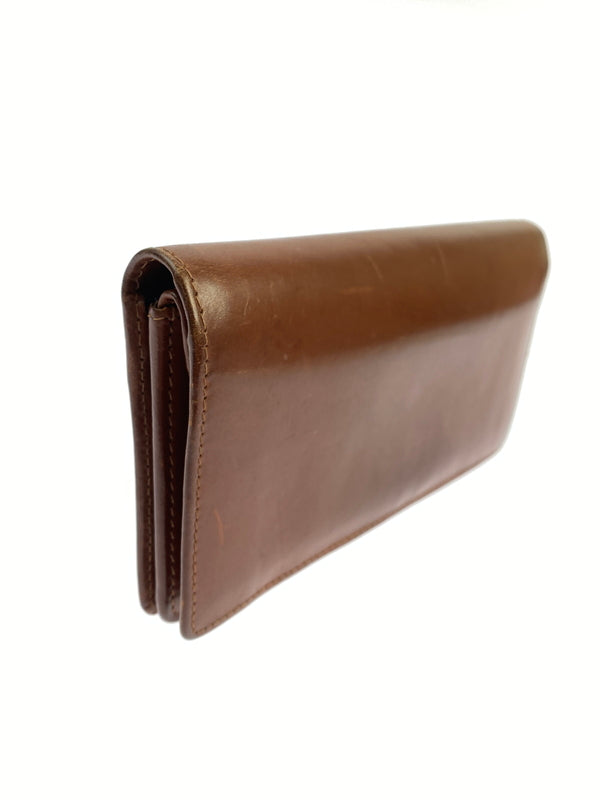 【中古品】【メンズ】 WHITE HOUSE COX ホワイトハウスコックス LEATHER WALLET レザー ウォレット 長財布 革財布 200-261008-em-18-min カラー：ブラウン 万代Net店