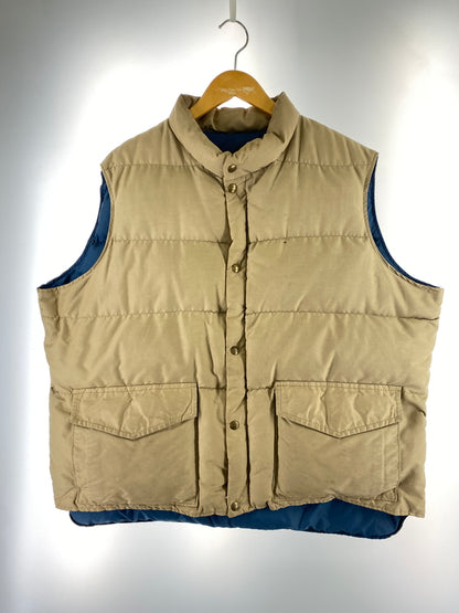 【中古品】【メンズ】 WOOLRICH ウールリッチ 70S 白タグ 21053 ダウンベスト 70年代 アウトドア ヴィンテージ メンズ アウター 144-261005-em-08-min サイズ：XXL カラー：ベージュ 万代Net店