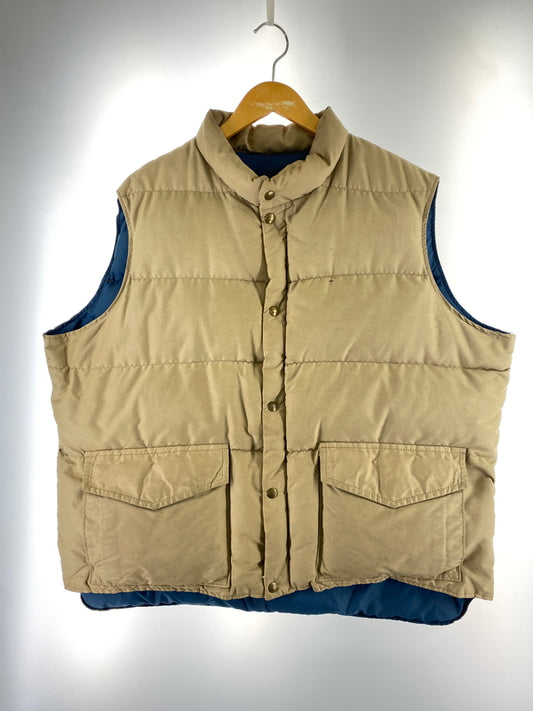 【中古品】【メンズ】 WOOLRICH ウールリッチ 70S 白タグ 21053 ダウンベスト 70年代 アウトドア ヴィンテージ メンズ アウター 144-261005-em-08-min サイズ：XXL カラー：ベージュ 万代Net店