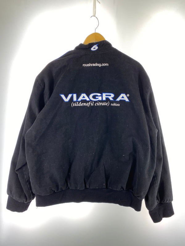 【中古品】【メンズ】 JH DESIGN ジェイエイチ デザイン レーシングジャケット メンズ アウター ブルゾン ワッペン 刺繍 146-261005-em-19-min サイズ：XXL カラー：ブラック 万代Net店