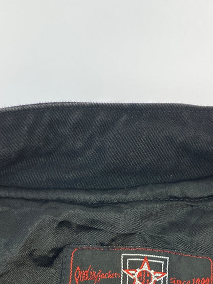 【中古品】【メンズ】 JH DESIGN ジェイエイチ デザイン レーシングジャケット メンズ アウター ブルゾン ワッペン 刺繍 146-261005-em-19-min サイズ：XXL カラー：ブラック 万代Net店