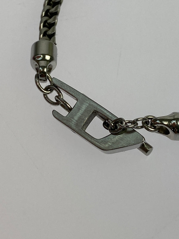 【中古品】【メンズ/レディース】 DIESEL ディーゼル チェーンブレスレット アクセサリー ジュエリー 腕輪 193-261008-em-16-min カラー：シルバー 万代Net店