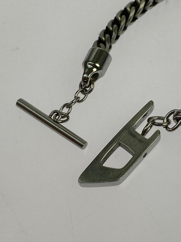 【中古品】【メンズ/レディース】 DIESEL ディーゼル チェーンブレスレット アクセサリー ジュエリー 腕輪 193-261008-em-16-min カラー：シルバー 万代Net店
