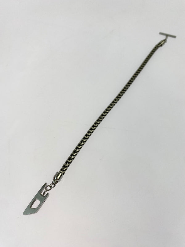 【中古品】【メンズ/レディース】 DIESEL ディーゼル チェーンブレスレット アクセサリー ジュエリー 腕輪 193-261008-em-16-min カラー：シルバー 万代Net店