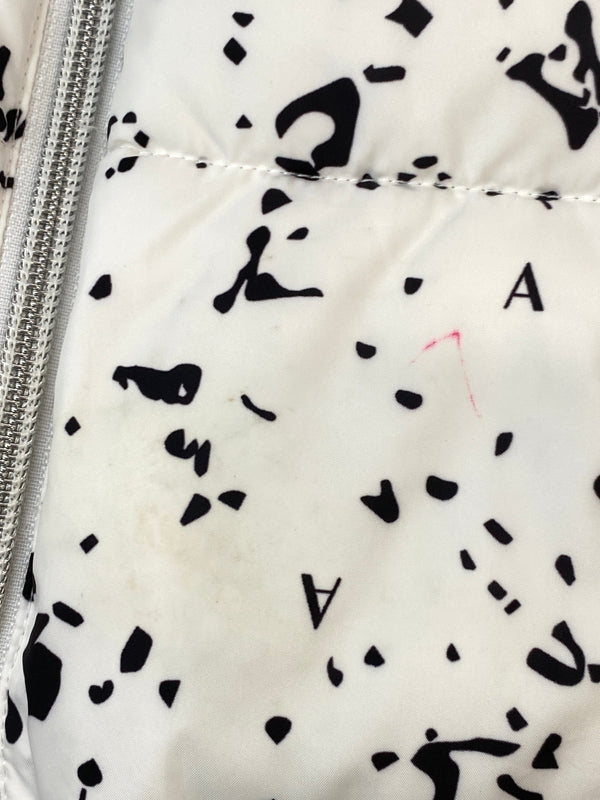 【現状渡し品】【メンズ】 ARMANI EXCHANGE アルマーニエクスチェンジ 6KZB06 ZNKRZ PUFFER JACKET パファージャケット 中綿ジャケット 141-261003-ta-28-min サイズ：M カラー：ホワイト/ブラック 万代Net店