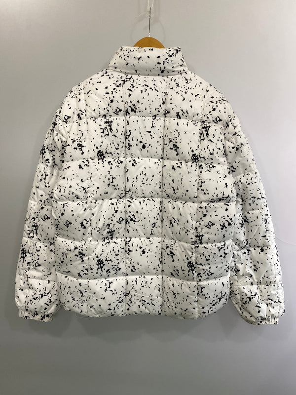 【現状渡し品】【メンズ】 ARMANI EXCHANGE アルマーニエクスチェンジ 6KZB06 ZNKRZ PUFFER JACKET パファージャケット 中綿ジャケット 141-261003-ta-28-min サイズ：M カラー：ホワイト/ブラック 万代Net店