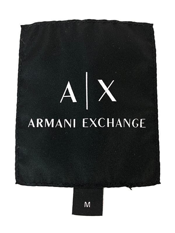 【現状渡し品】【メンズ】 ARMANI EXCHANGE アルマーニエクスチェンジ 6KZB06 ZNKRZ PUFFER JACKET パファージャケット 中綿ジャケット 141-261003-ta-28-min サイズ：M カラー：ホワイト/ブラック 万代Net店