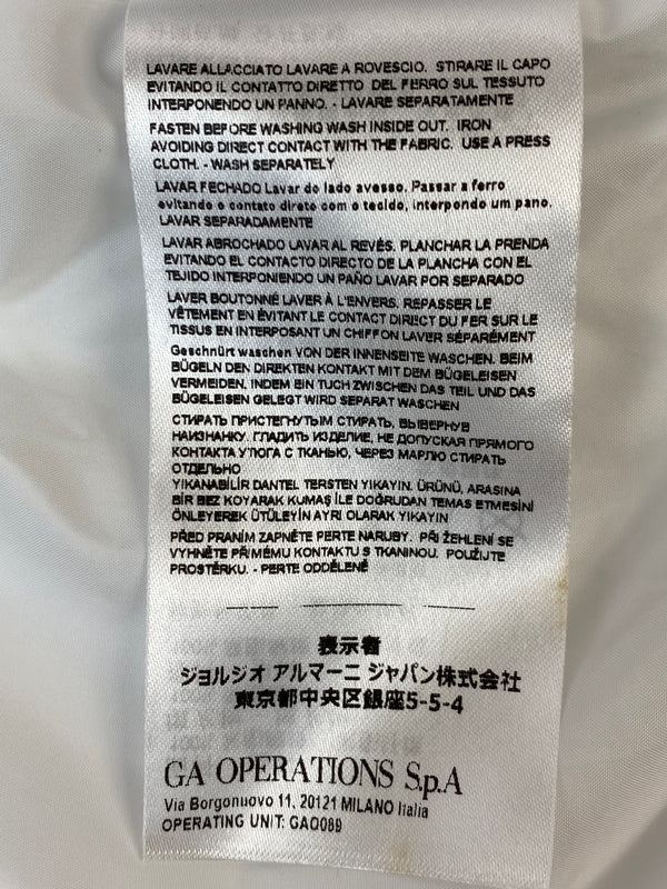 【現状渡し品】【メンズ】 ARMANI EXCHANGE アルマーニエクスチェンジ 6KZB06 ZNKRZ PUFFER JACKET パファージャケット 中綿ジャケット 141-261003-ta-28-min サイズ：M カラー：ホワイト/ブラック 万代Net店