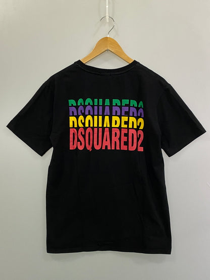 【中古品】【メンズ】 DSQUARED2 ディースクエアード SS TEE ロゴTシャツ 半袖Tシャツ 141-261003-ta-38-min サイズ：L カラー：ブラック 万代Net店